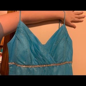 Blue Sparkly Onyx Nite Prom Dress
